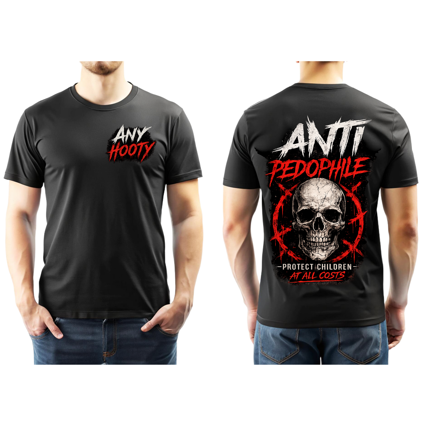 ⚠️ Anti Predator Protection Shirt | Protect Children Graphic Tee | Bold Awareness Statement Shirt | Skull Streetwear Design