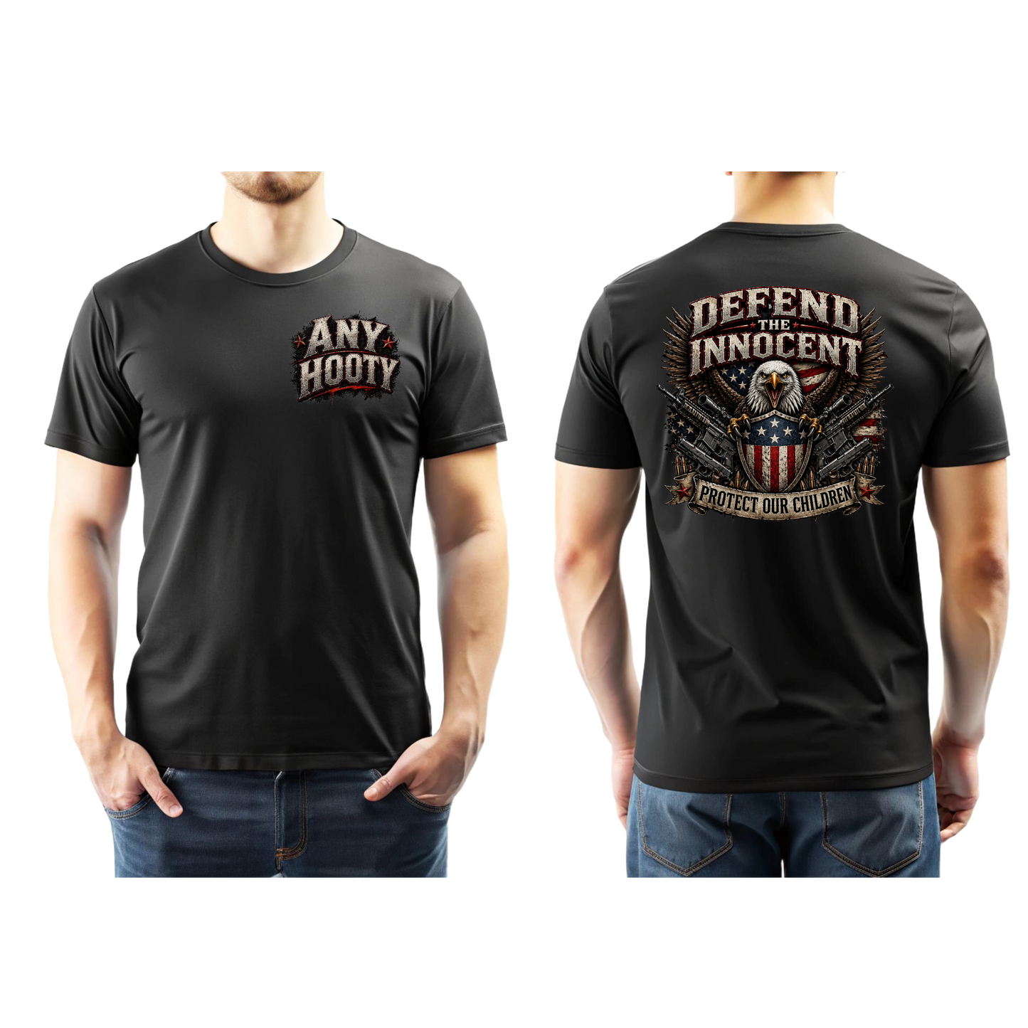 🇺🇸 Defend The Innocent Shirt | Protect Our Children Tee | Patriotic Eagle Graphic Shirt | Awareness Statement Apparel