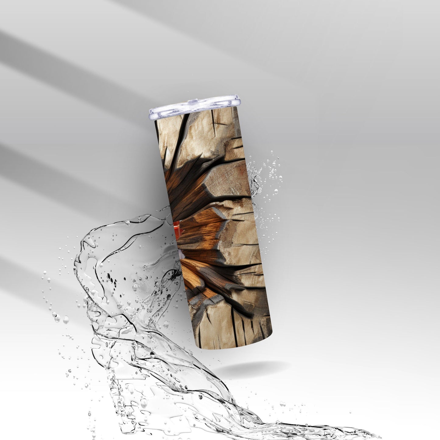 Santa's Workshop, Cracked Wall, Sublimation Insulated Tumbler