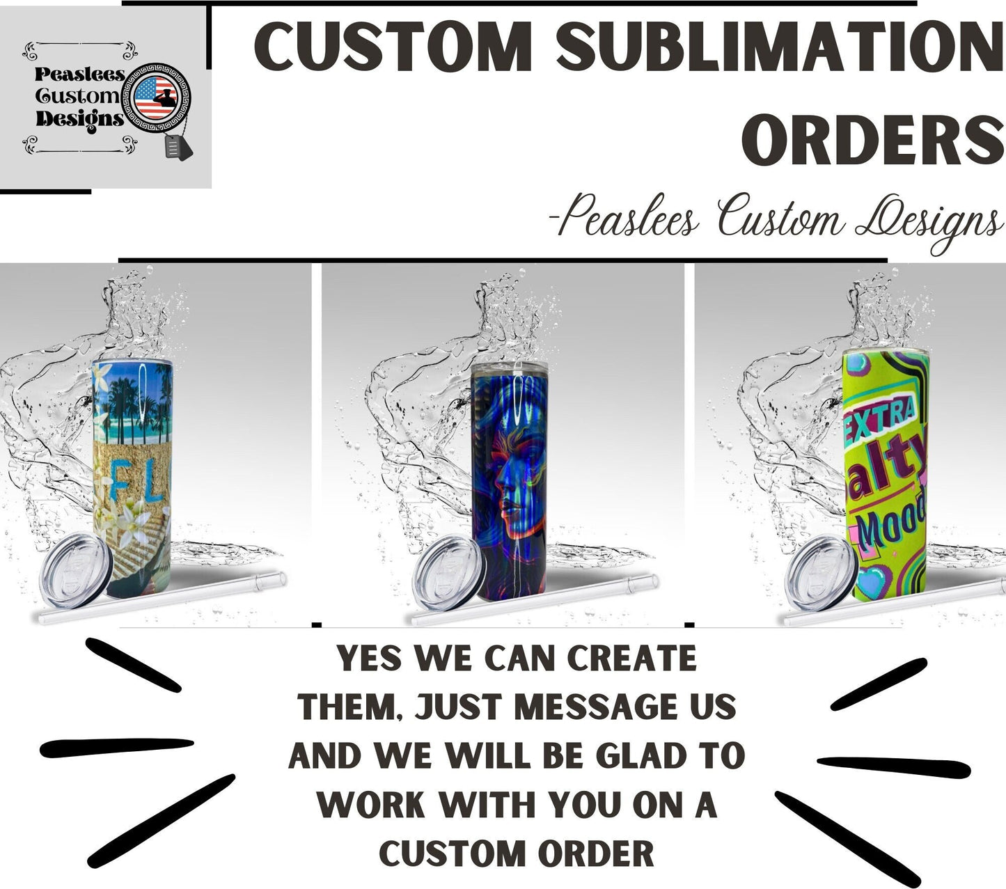 Custom Cowboys, Glitter Epoxy 20 oz Skinny Tumbler
