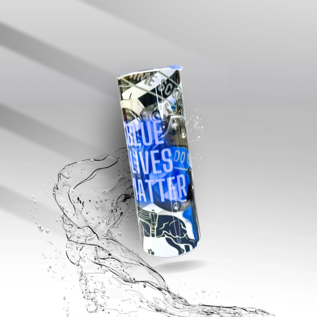 Blue Lives Matter, Sublimation Insulated Tumbler