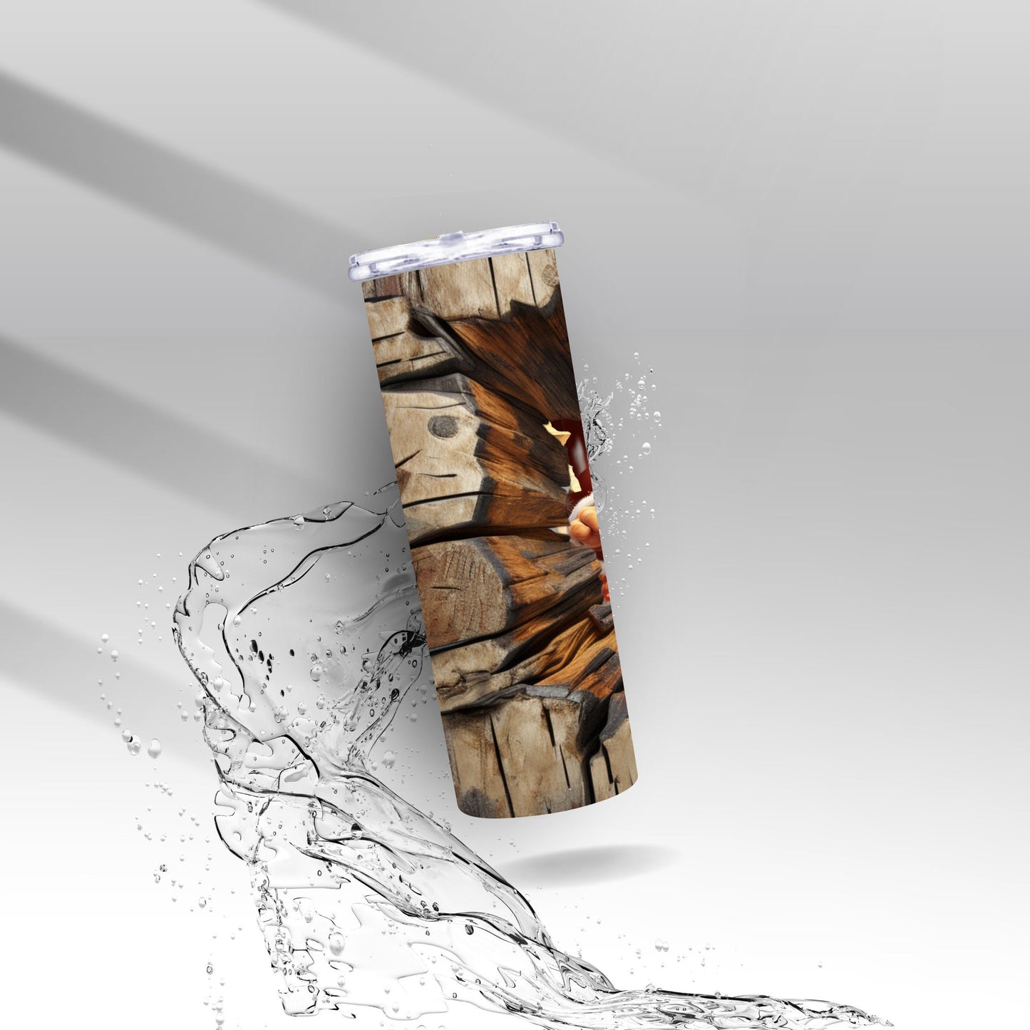 Santa's Workshop, Cracked Wall, Sublimation Insulated Tumbler