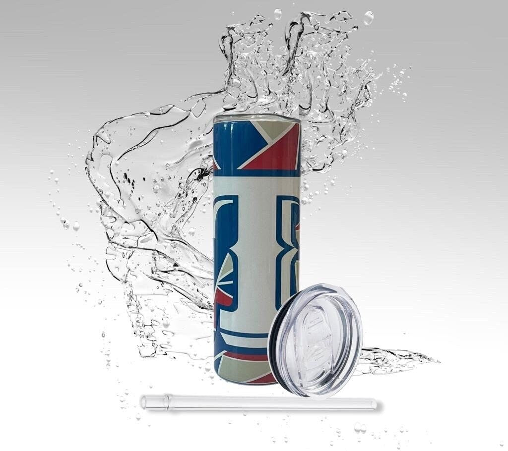 Rangers Abstract Style Baseball Tumbler, Texas Sports Sublimation Drinking Cup