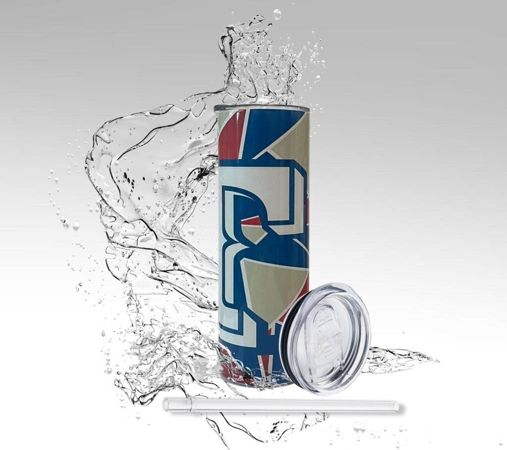 Rangers Abstract Style Baseball Tumbler, Texas Sports Sublimation Drinking Cup