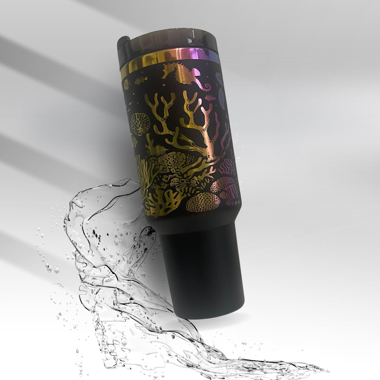 Laser Engraved 40 Ounce Sea Life Tumbler
