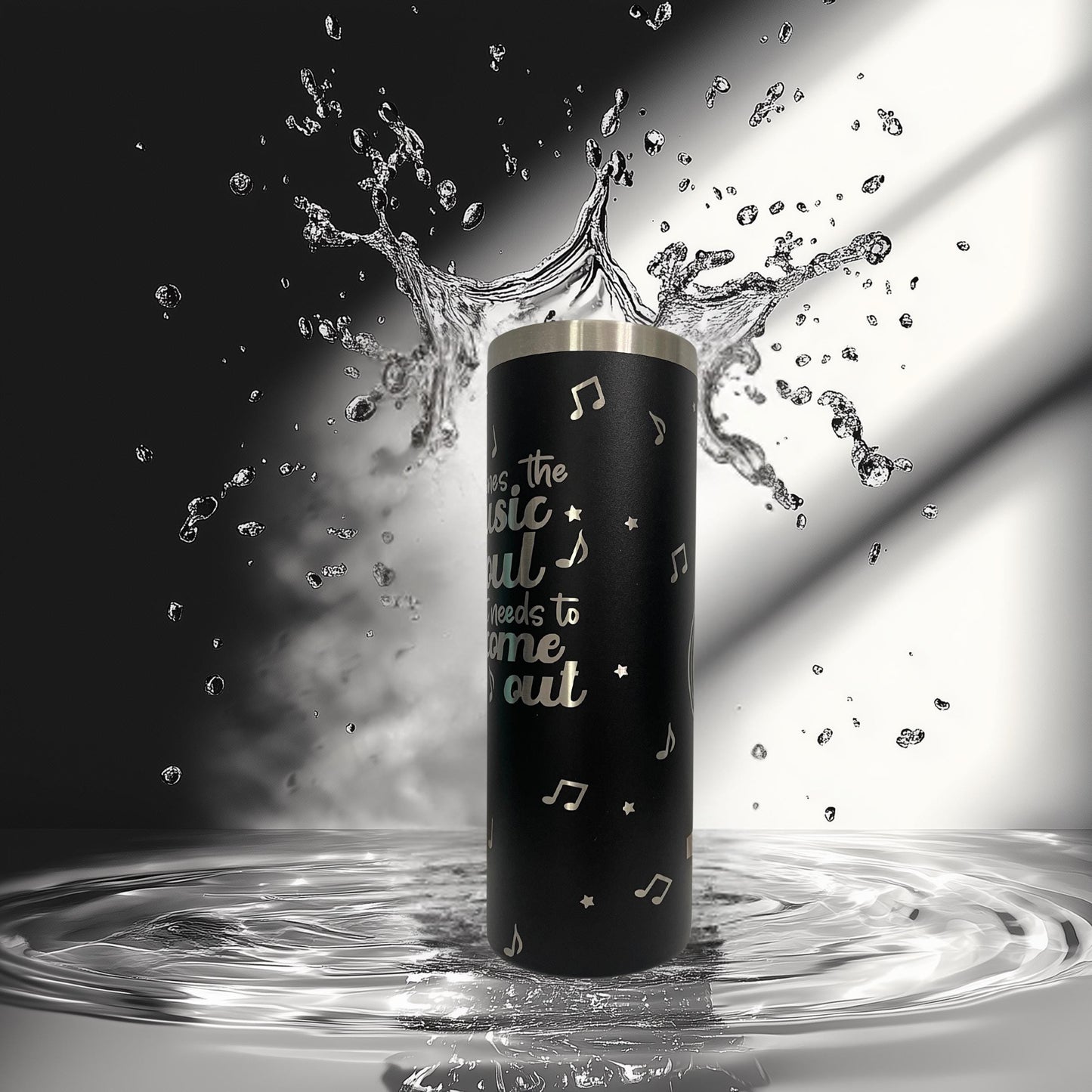 Laser Engraved Music Lover Tumbler