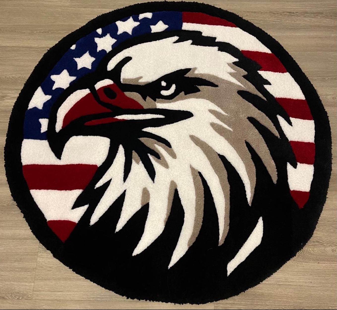 American Eagle Tufted Rug – Loud, Proud & Handcrafted in Texas!