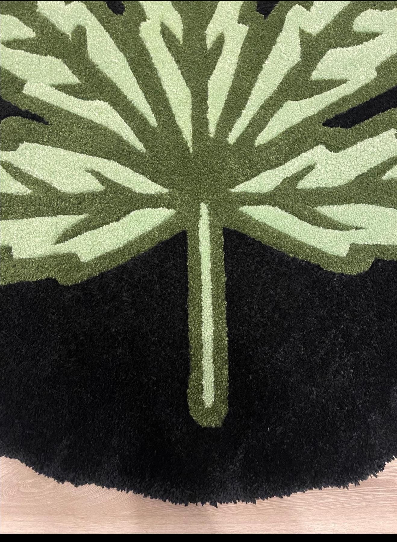 420 VIBES Tufted Rug – Big Leaf Energy for Your Chill Zone