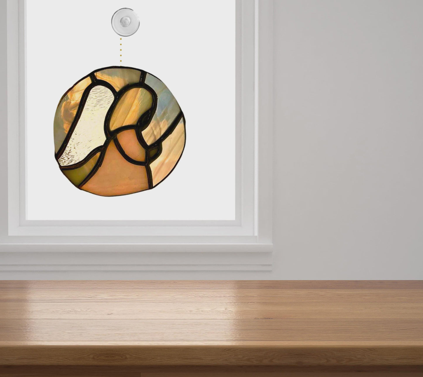 Angel Ornament Stained Glass | Guardian Angel Window Suncatcher | Handmade Memorial Gift | Spiritual Home Décor | Faith Inspired Art