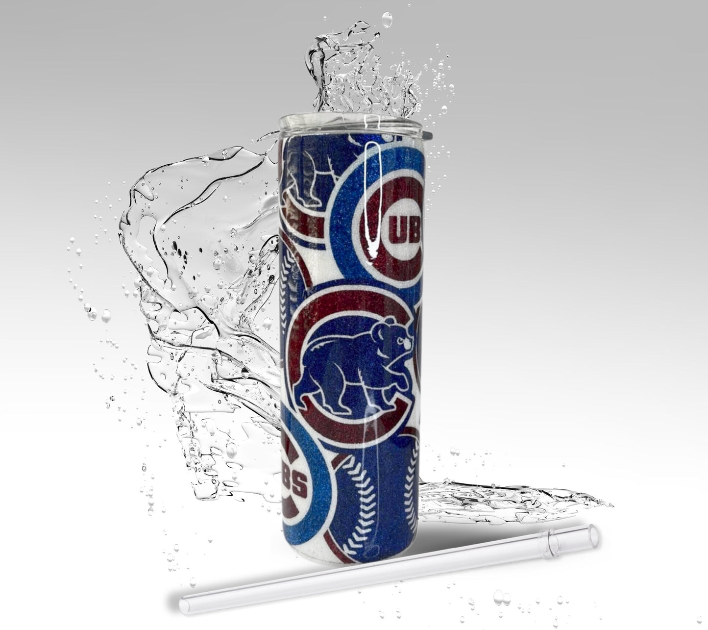 Custom Cubs Baseball Tumbler, Stainless Steel Drinking Cup