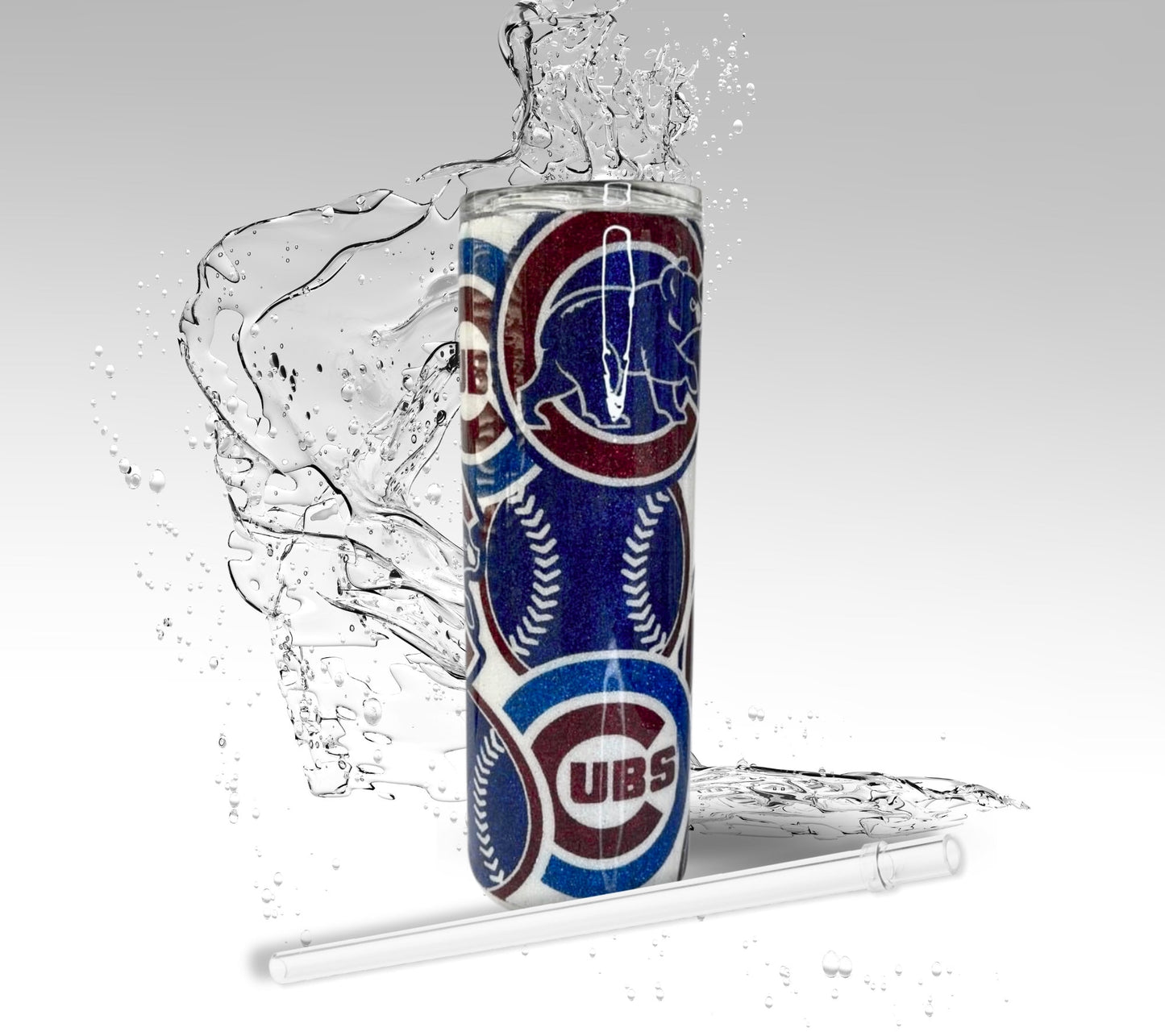 Custom Cubs Baseball Tumbler, Stainless Steel Drinking Cup