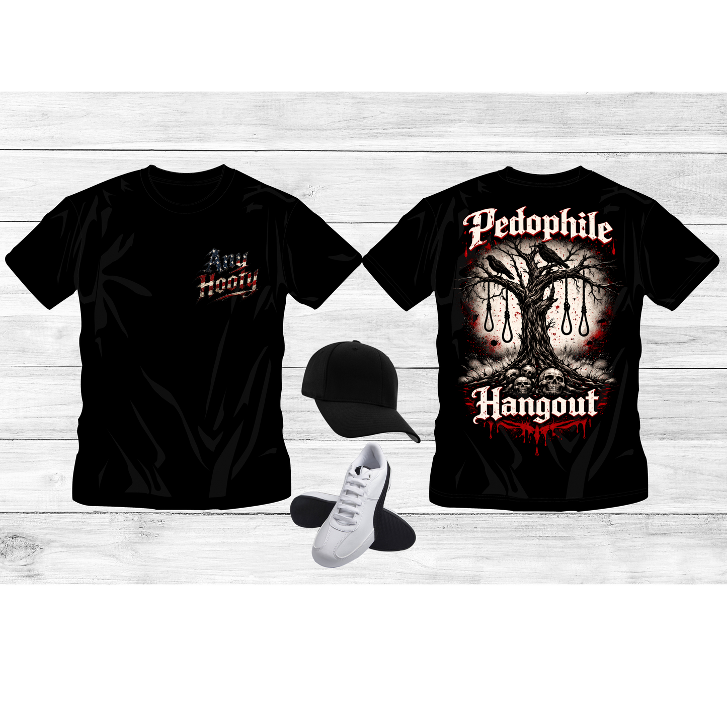 🖤 Pedophile Hangout Dark Humor T-Shirt | Twisted Gothic Graphic Tee | Anti-Predator Statement Shirt | Edgy Horror Streetwear