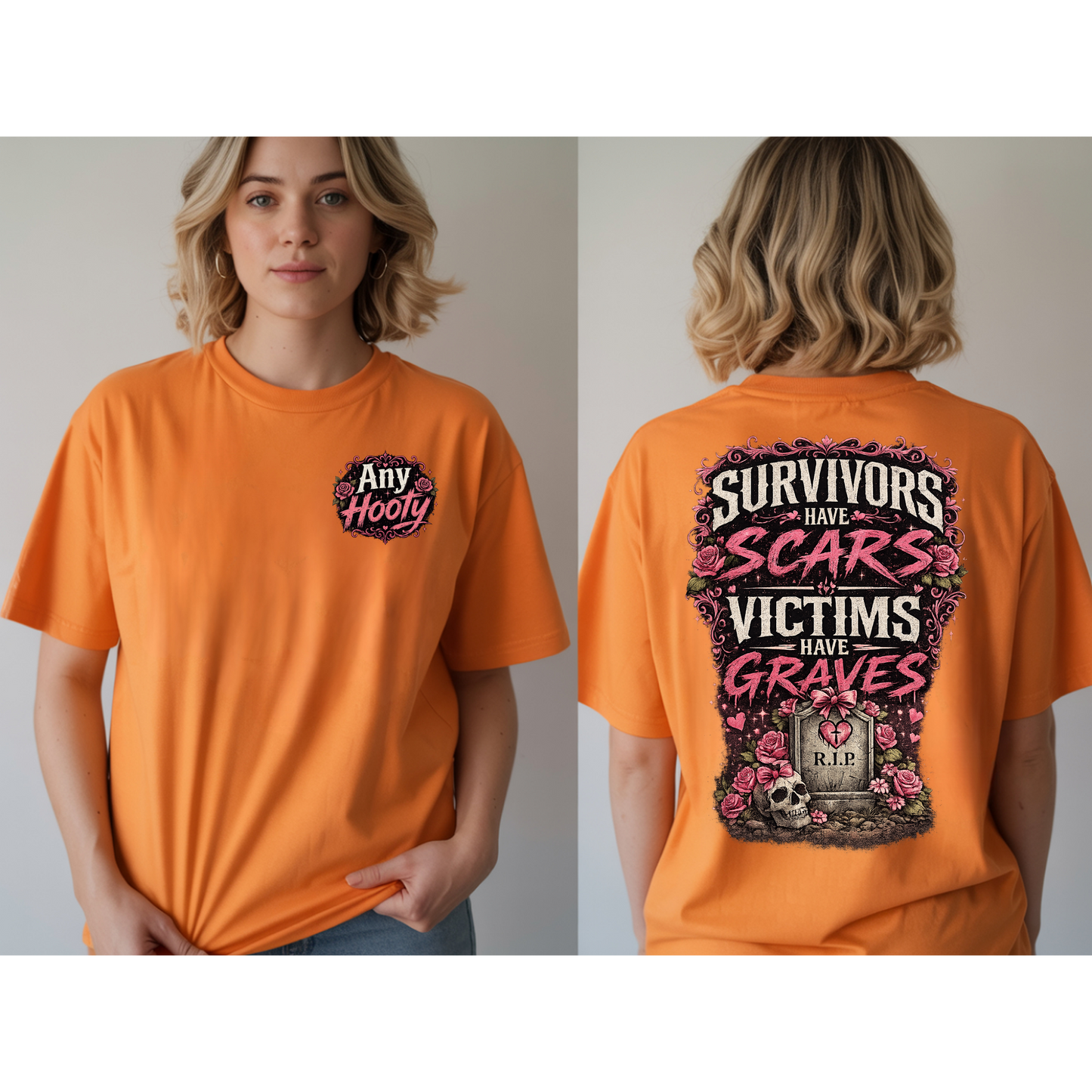 ❤️ Survivors Have Scars Victims Have Graves Shirt | Awareness Tee | Strength; Survival Graphic Shirt | Bold Statement Apparel