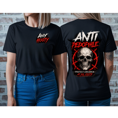 ⚠️ Anti Predator Protection Shirt | Protect Children Graphic Tee | Bold Awareness Statement Shirt | Skull Streetwear Design