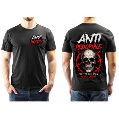 ⚠️ Anti Predator Protection Shirt | Protect Children Graphic Tee | Bold Awareness Statement Shirt | Skull Streetwear Design