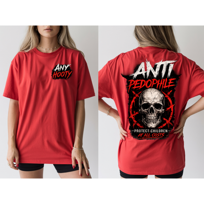 ⚠️ Anti Predator Protection Shirt | Protect Children Graphic Tee | Bold Awareness Statement Shirt | Skull Streetwear Design