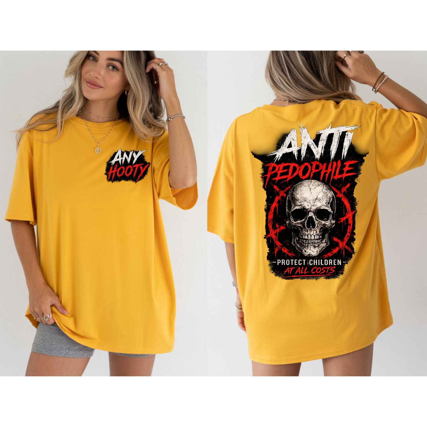 ⚠️ Anti Predator Protection Shirt | Protect Children Graphic Tee | Bold Awareness Statement Shirt | Skull Streetwear Design