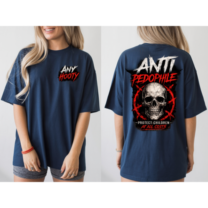 ⚠️ Anti Predator Protection Shirt | Protect Children Graphic Tee | Bold Awareness Statement Shirt | Skull Streetwear Design