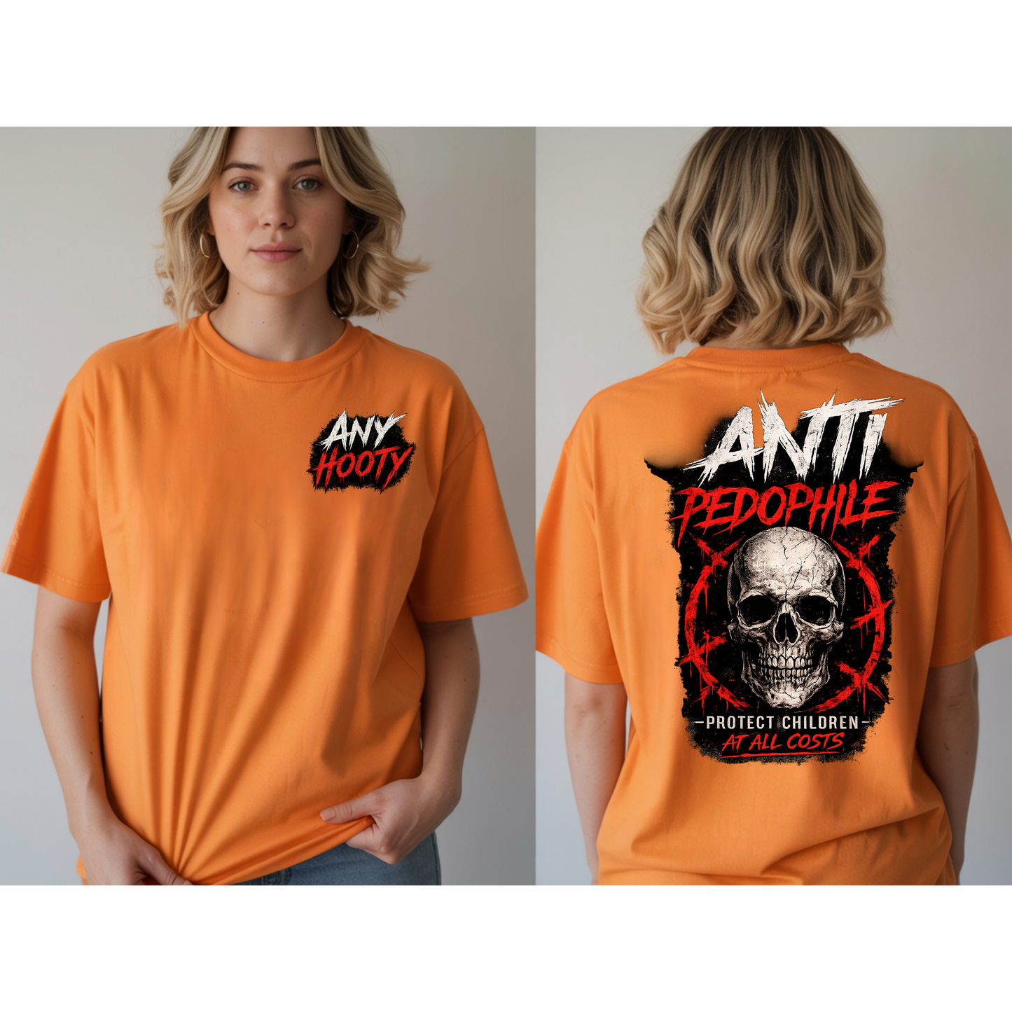 ⚠️ Anti Predator Protection Shirt | Protect Children Graphic Tee | Bold Awareness Statement Shirt | Skull Streetwear Design