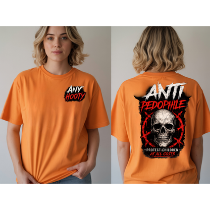⚠️ Anti Predator Protection Shirt | Protect Children Graphic Tee | Bold Awareness Statement Shirt | Skull Streetwear Design