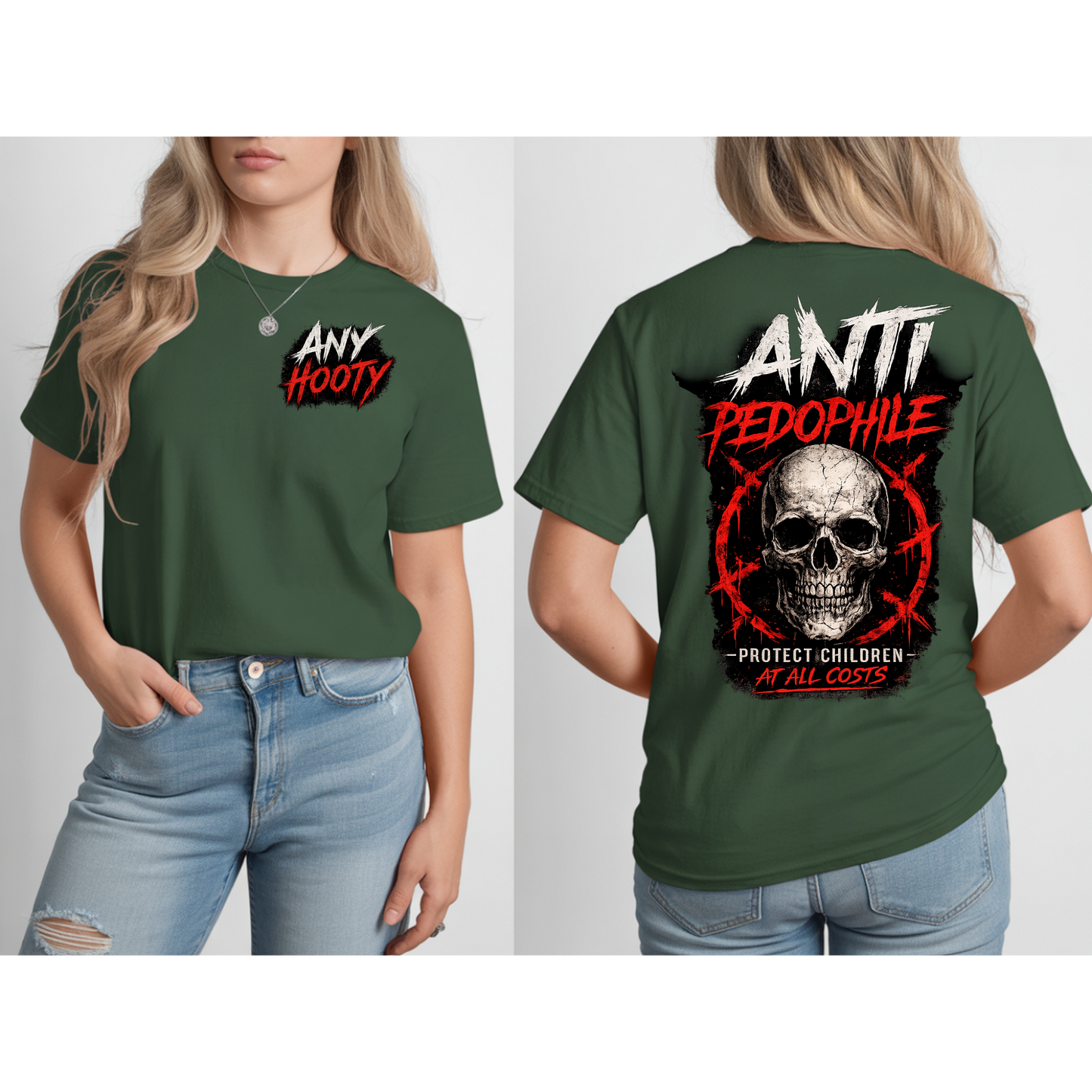 ⚠️ Anti Predator Protection Shirt | Protect Children Graphic Tee | Bold Awareness Statement Shirt | Skull Streetwear Design