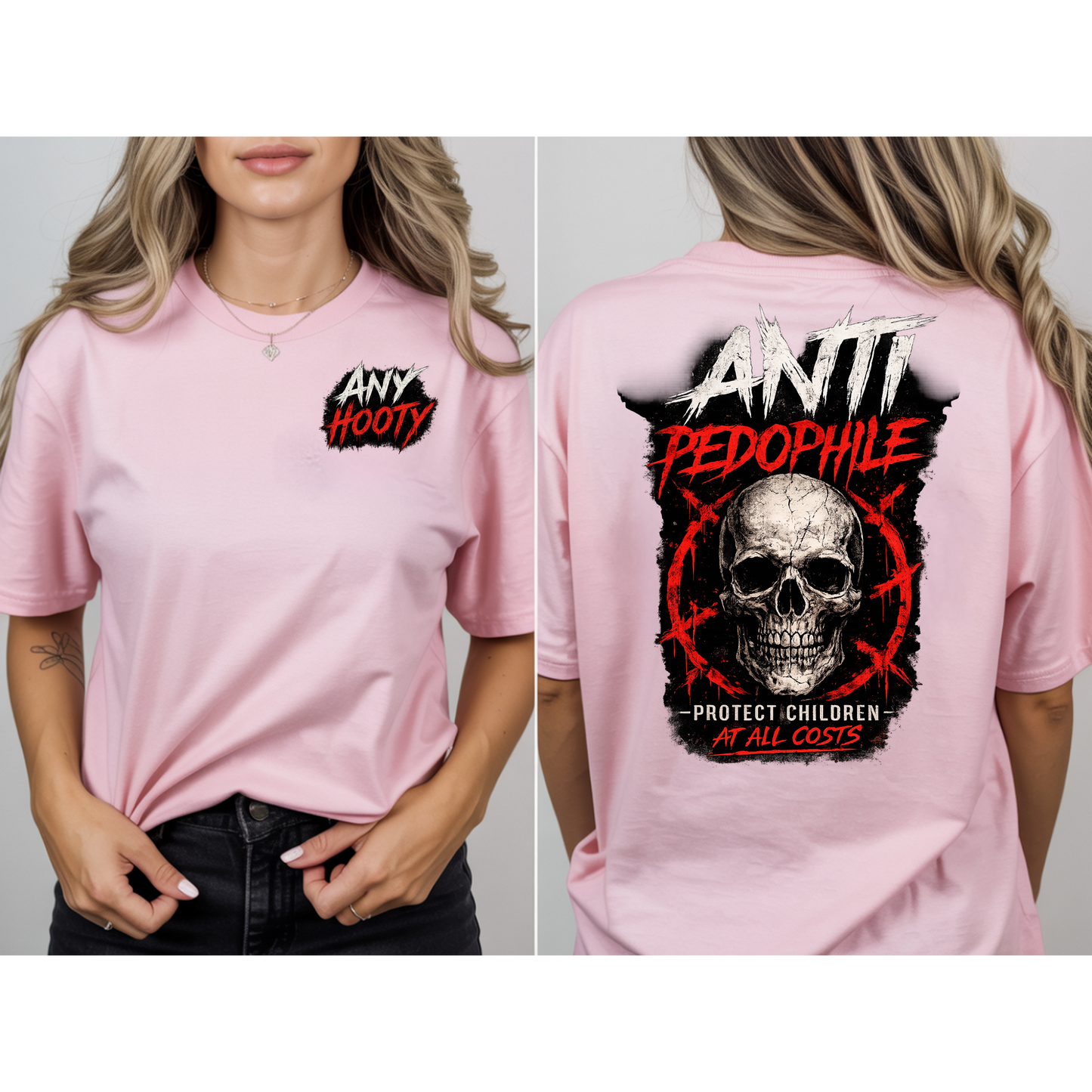 ⚠️ Anti Predator Protection Shirt | Protect Children Graphic Tee | Bold Awareness Statement Shirt | Skull Streetwear Design