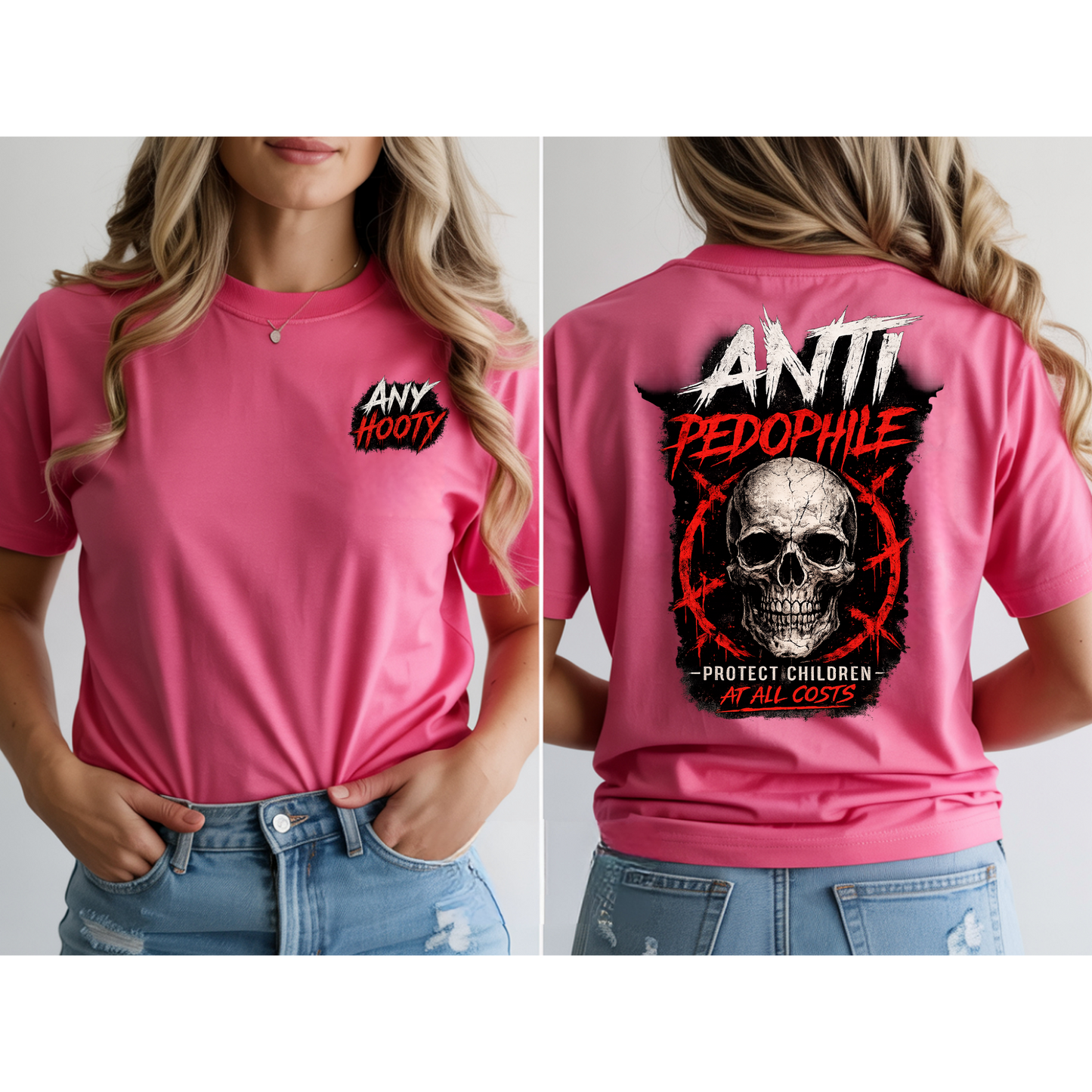 ⚠️ Anti Predator Protection Shirt | Protect Children Graphic Tee | Bold Awareness Statement Shirt | Skull Streetwear Design