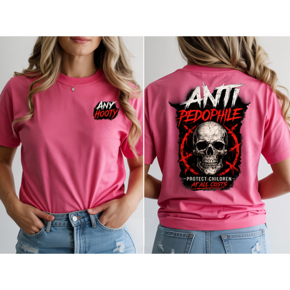 ⚠️ Anti Predator Protection Shirt | Protect Children Graphic Tee | Bold Awareness Statement Shirt | Skull Streetwear Design
