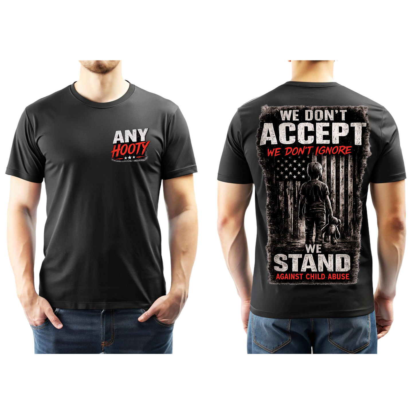 🖤 We Stand Against Child Abuse Shirt | Awareness Graphic Tee | Protect Children Statement Shirt | Anti Abuse Advocacy Apparel