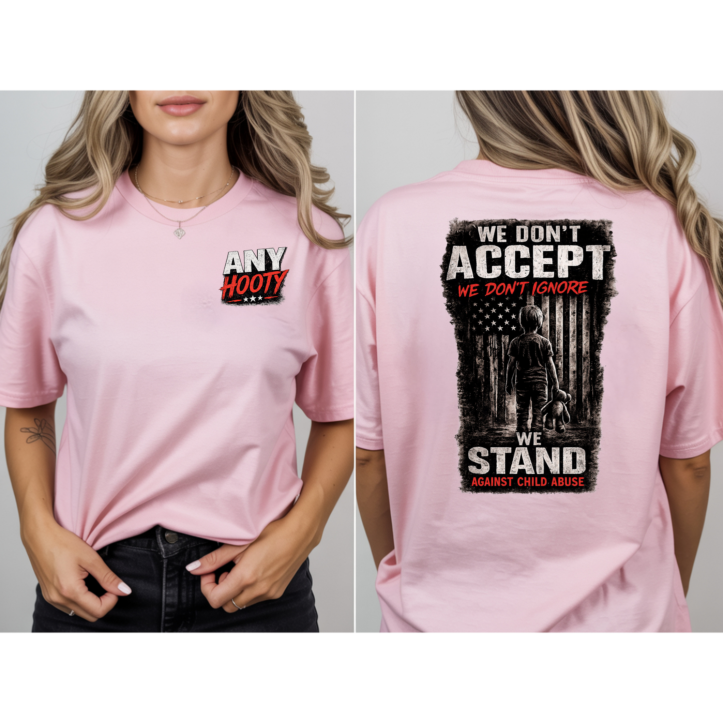 🖤 We Stand Against Child Abuse Shirt | Awareness Graphic Tee | Protect Children Statement Shirt | Anti Abuse Advocacy Apparel