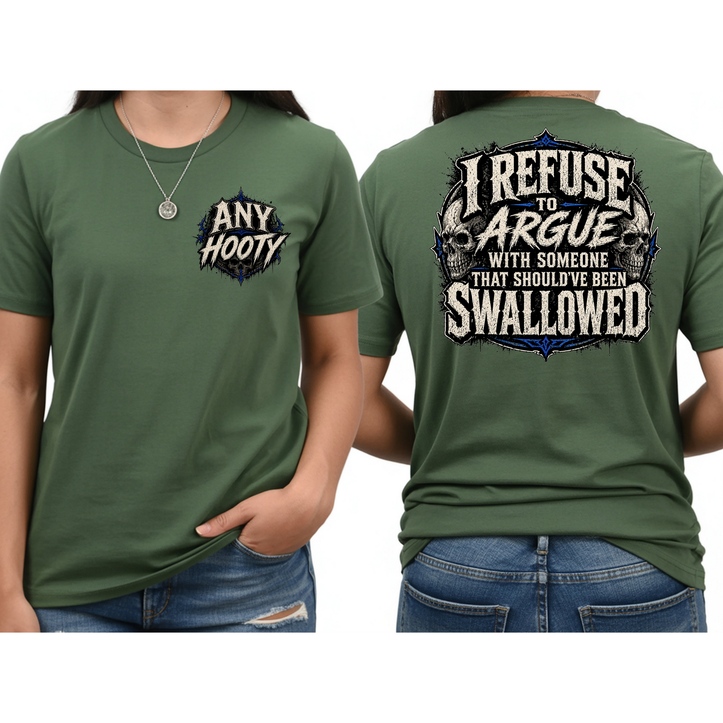 🖤 I Refuse To Argue Funny Shirt | Sarcastic Humor Tee | Savage Quote Graphic Shirt | Edgy Statement Apparel
