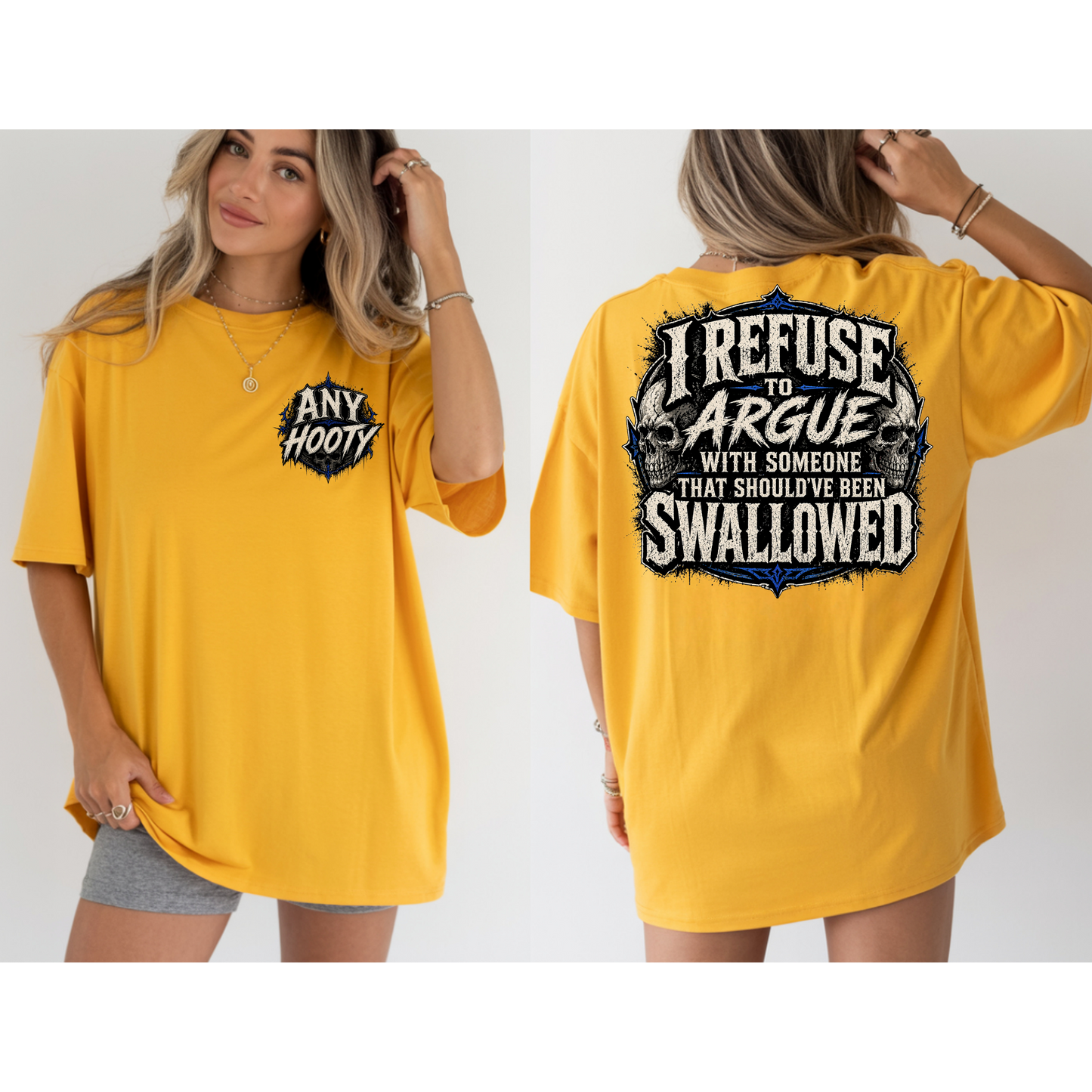 🖤 I Refuse To Argue Funny Shirt | Sarcastic Humor Tee | Savage Quote Graphic Shirt | Edgy Statement Apparel