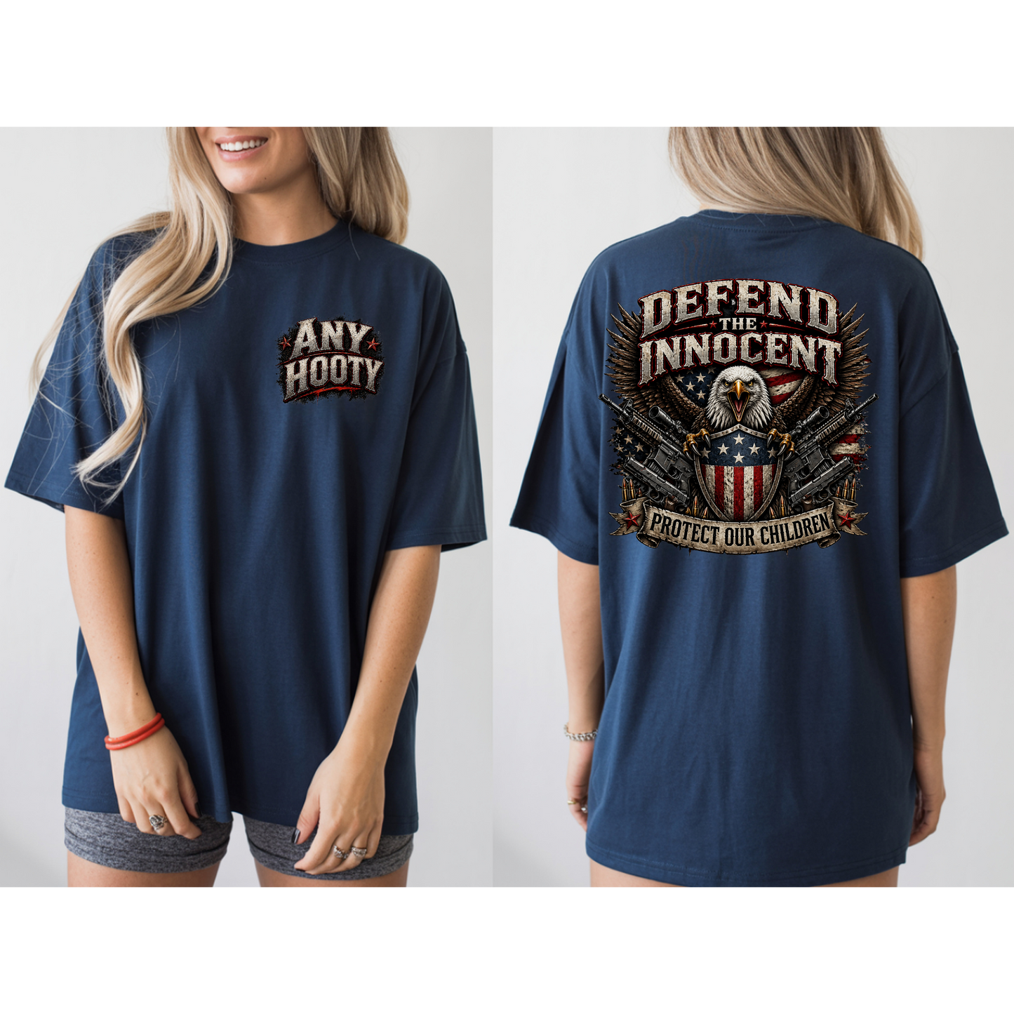 🇺🇸 Defend The Innocent Shirt | Protect Our Children Tee | Patriotic Eagle Graphic Shirt | Awareness Statement Apparel