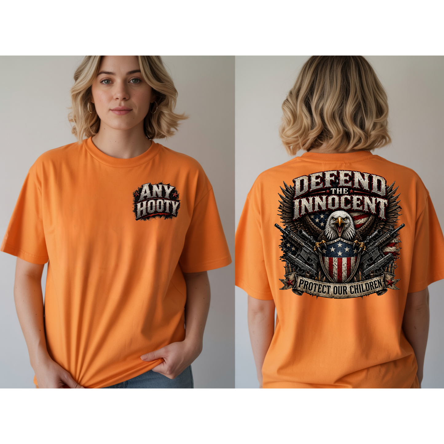 🇺🇸 Defend The Innocent Shirt | Protect Our Children Tee | Patriotic Eagle Graphic Shirt | Awareness Statement Apparel