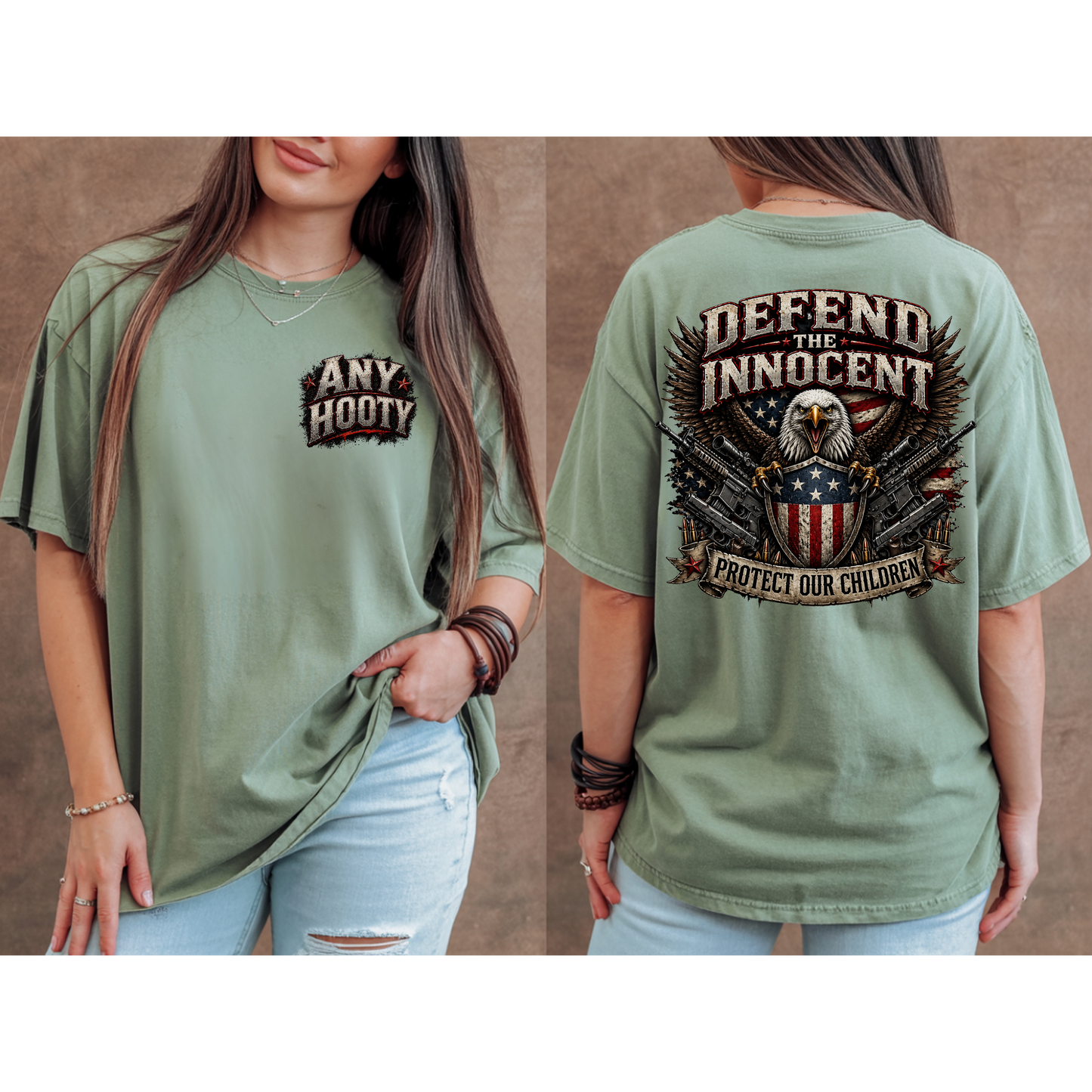🇺🇸 Defend The Innocent Shirt | Protect Our Children Tee | Patriotic Eagle Graphic Shirt | Awareness Statement Apparel