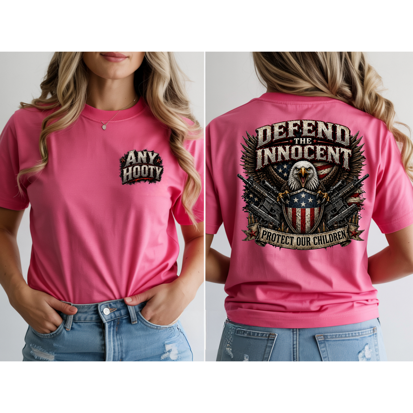 🇺🇸 Defend The Innocent Shirt | Protect Our Children Tee | Patriotic Eagle Graphic Shirt | Awareness Statement Apparel