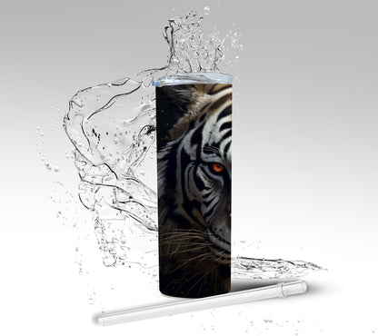 3D Zombie Tiger, Sublimation Insulated Tumbler