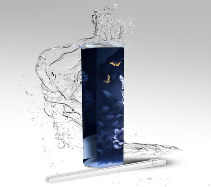 Watercolor Leopard, Sublimation Insulated Tumbler