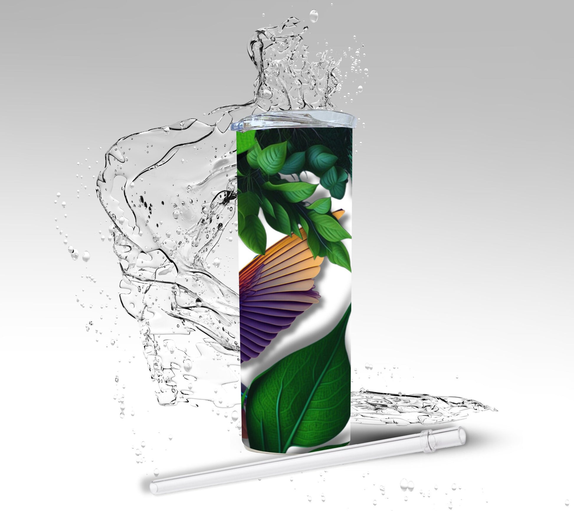 3D Hunmingbirds, Sublimation Insulated Tumbler