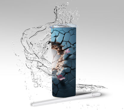 3D Illusion Butterfly, Sublimation Insulated Tumbler