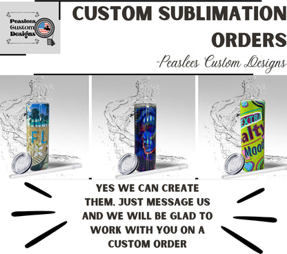 Rhinestone Tumbler: Multi Diamonds, 20 oz Rhinestone Bling Skinny Tumbler