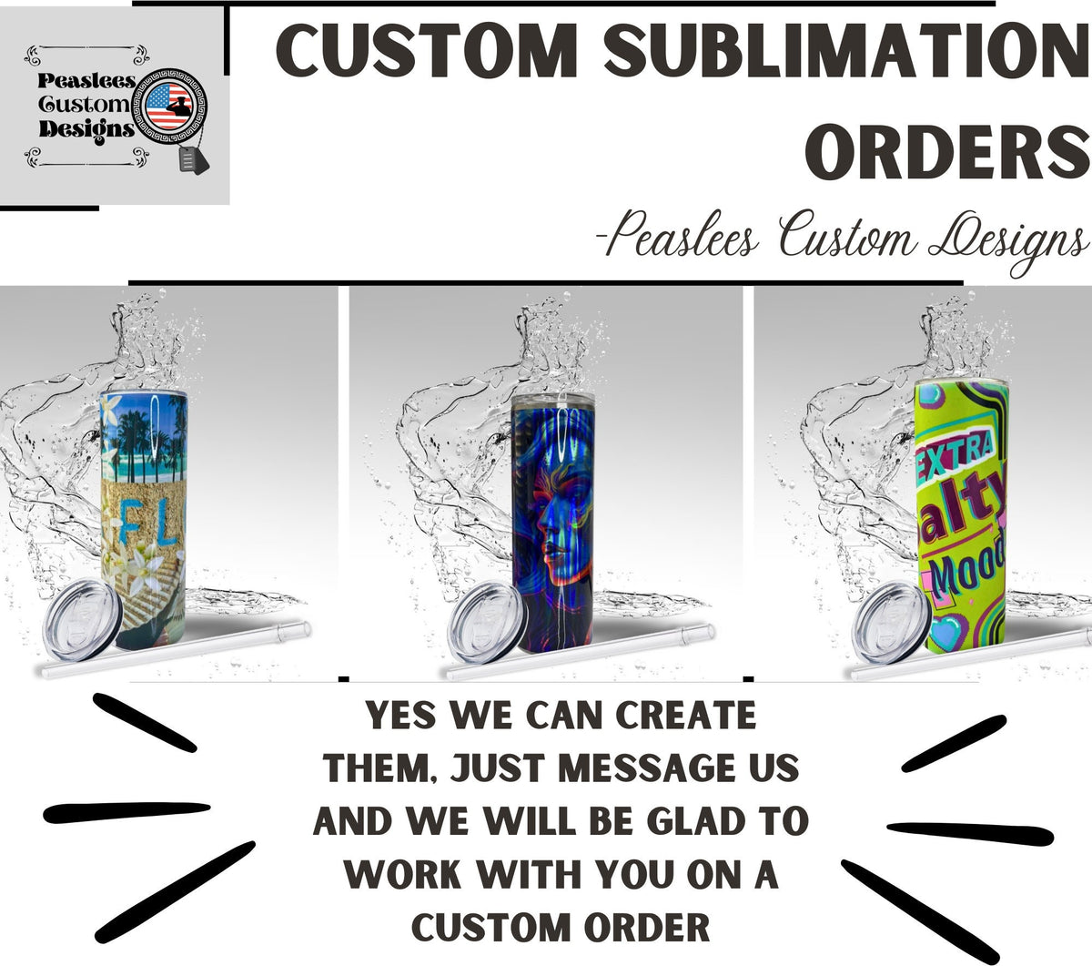 Red & Blue Butterfly, Sublimation Insulated Tumbler