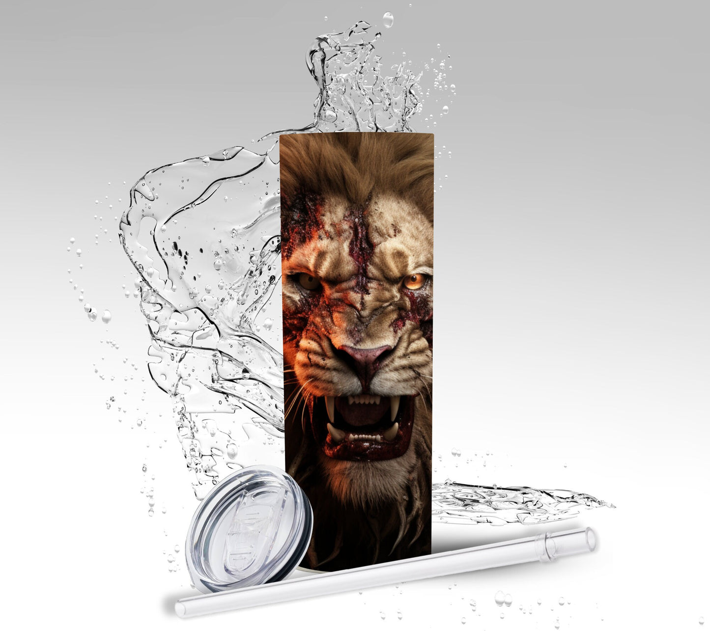Zombie Lion, Sublimation Insulated Tumbler
