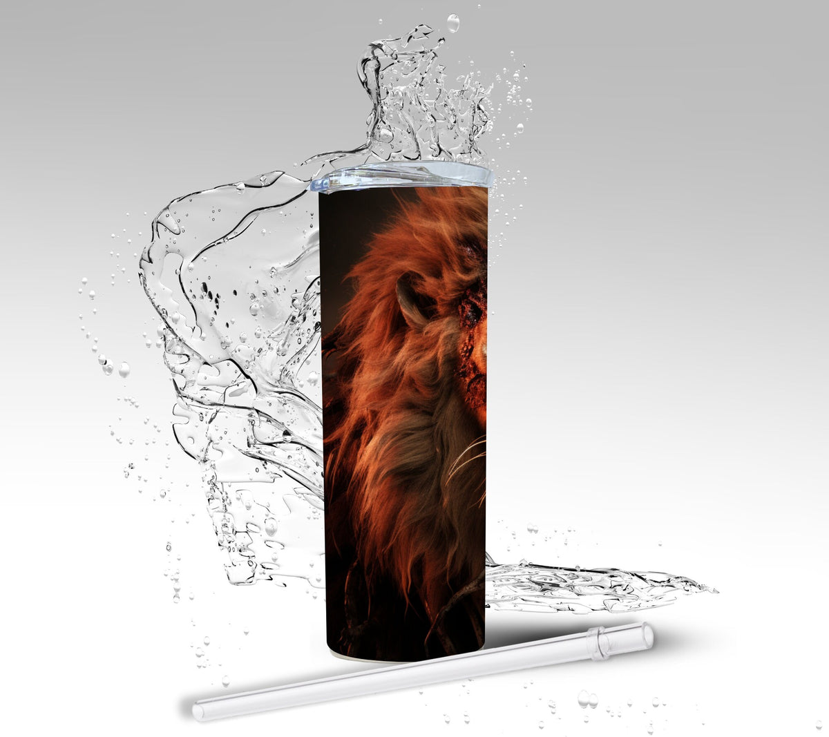 Zombie Lion, Sublimation Insulated Tumbler