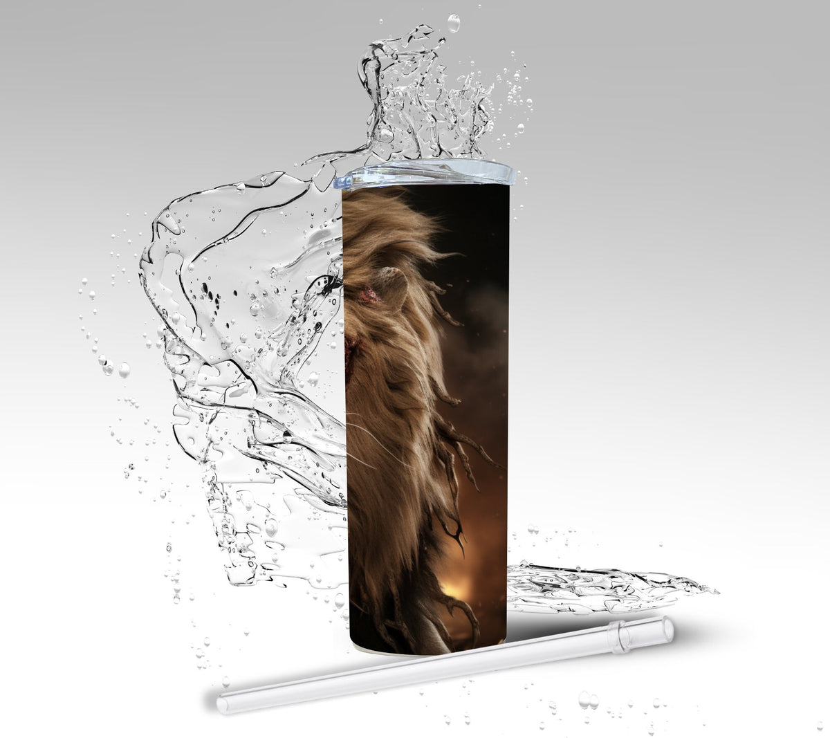 Zombie Lion, Sublimation Insulated Tumbler