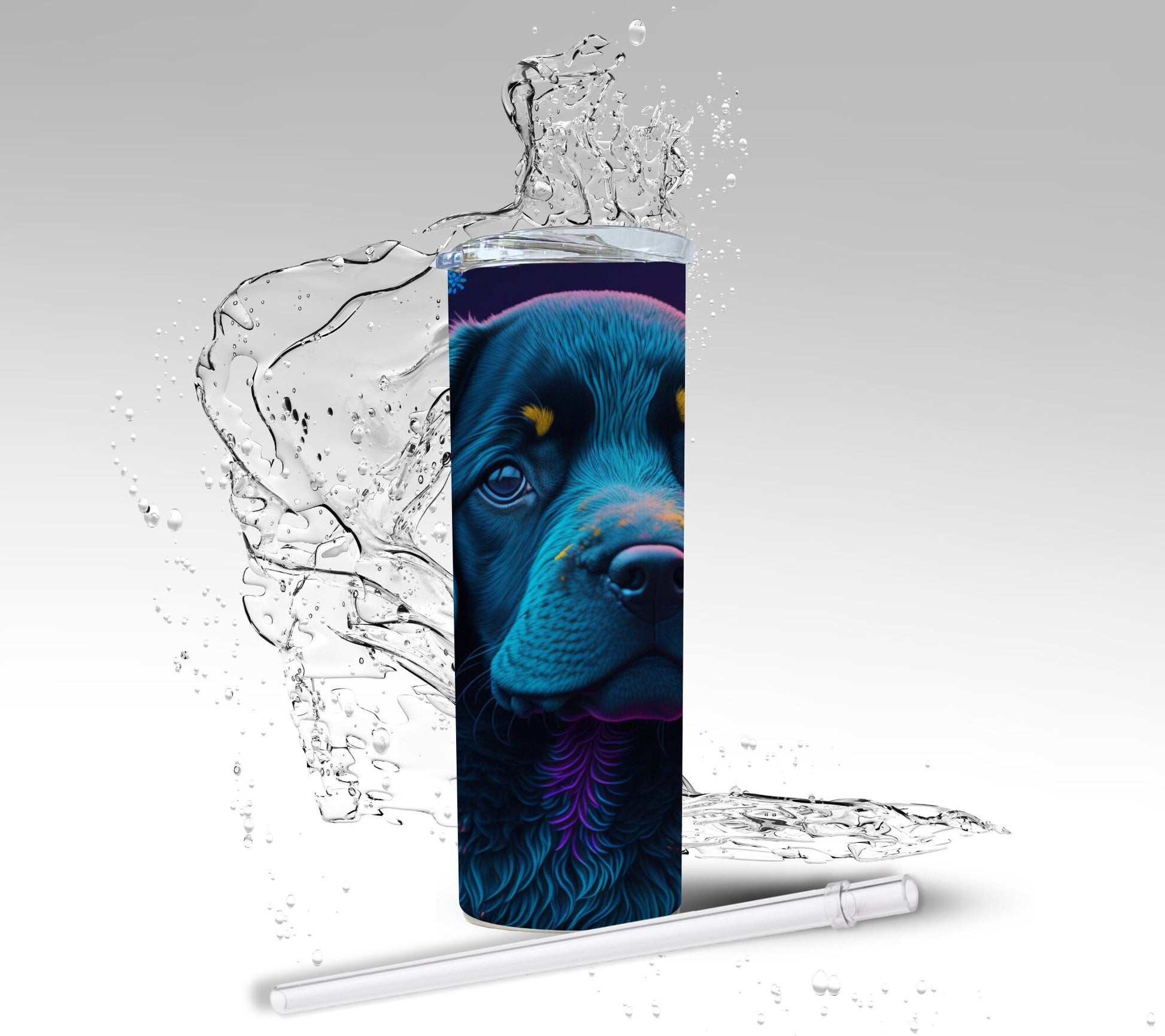 Glitter Puppies, Sublimation Insulated Tumbler