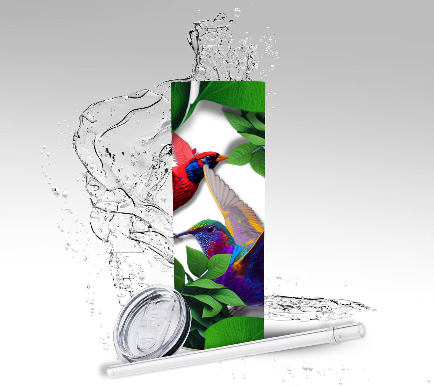 3D Hunmingbirds, Sublimation Insulated Tumbler