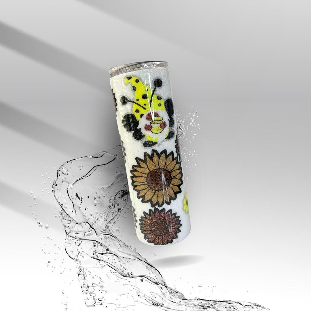 Sunflower Gnome, Epoxy Insulated Tumbler