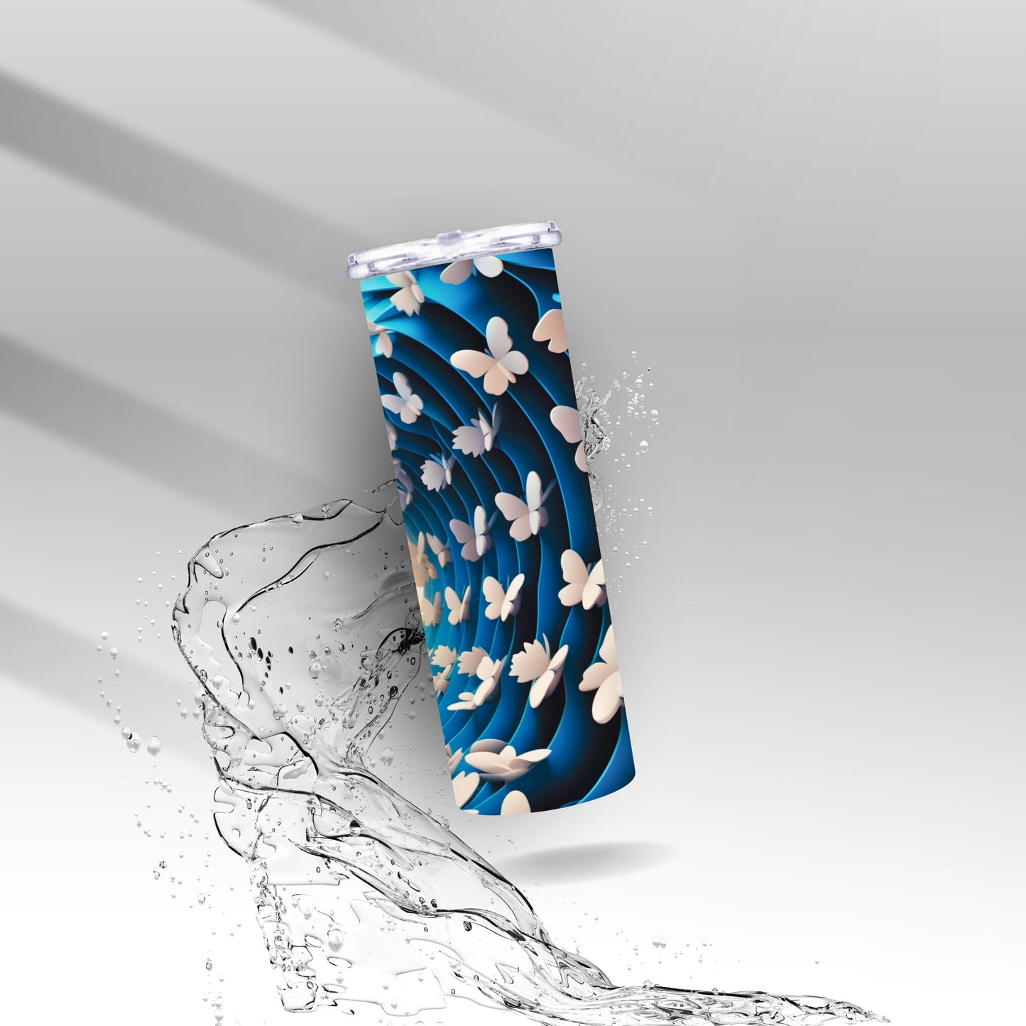 3D Optical Illusion Butterfly, Sublimation Insulated Tumbler