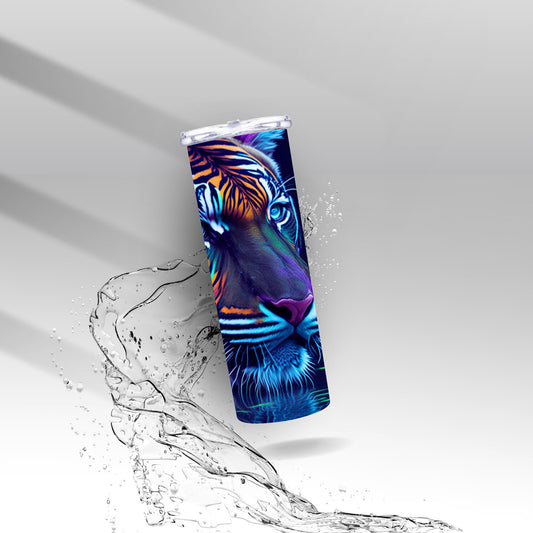 3D Rainbow Leopard, Sublimation Insulated Tumbler